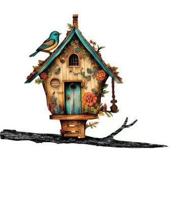 Birdhouse Tree & Fence Post Stake