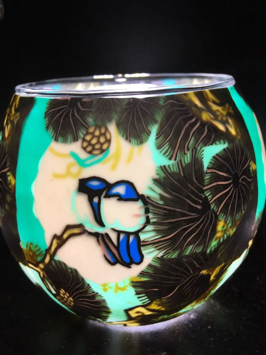 Love Birds light globe glowing on LED base bundle