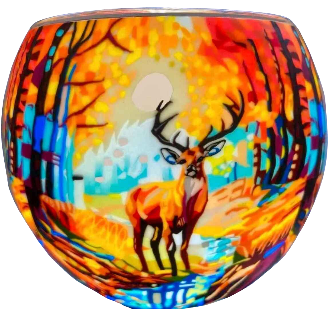 Claymaster Light Globe – Colourful Buck Design, Gift Boxed