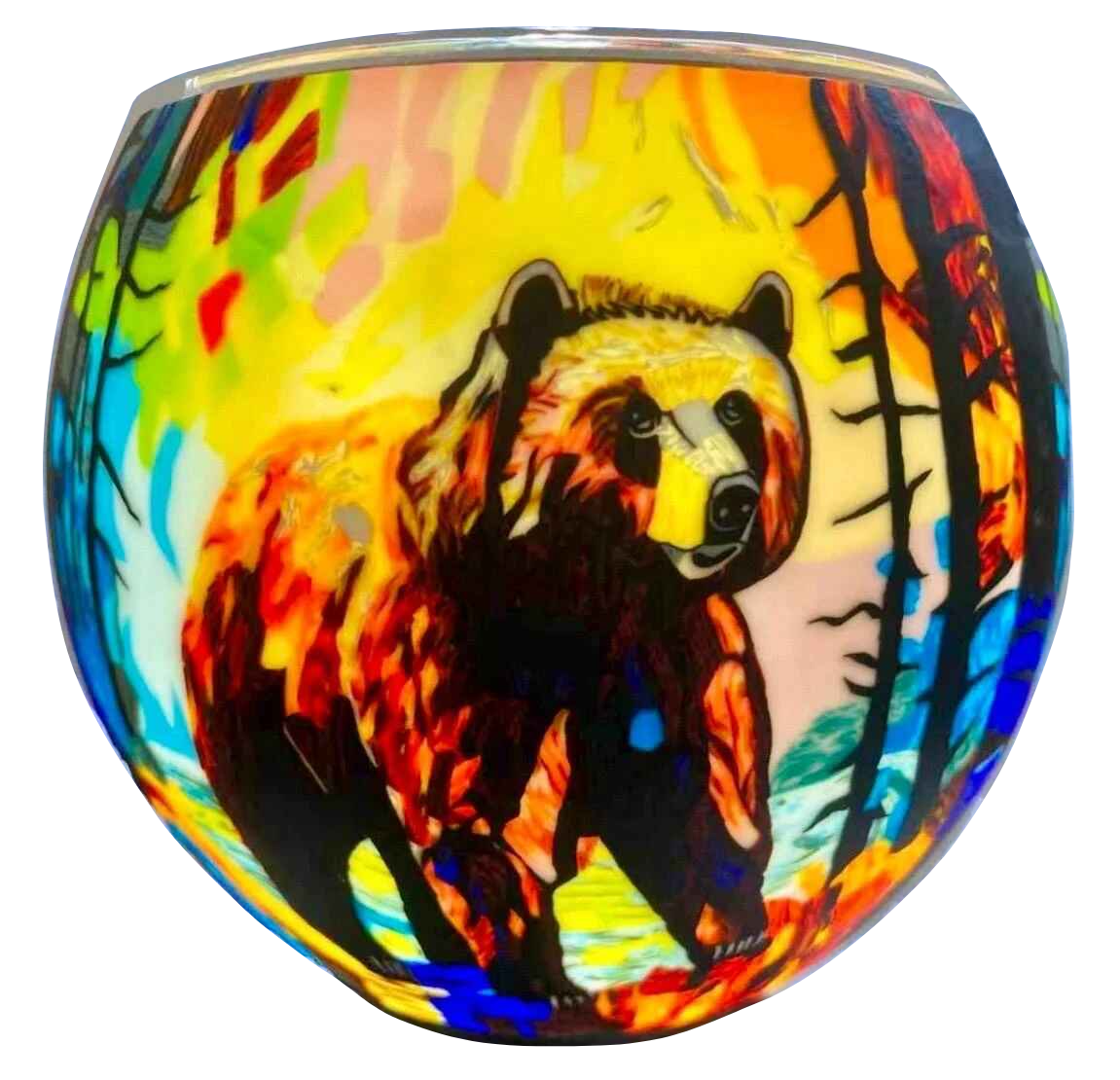 Claymaster Light Globe – Colourful Bear Design, Gift Boxed