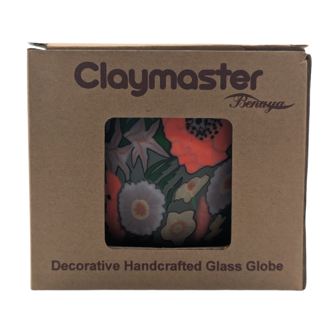 Claymaster Light Globe – Poppy Garden Design, Gift Boxed