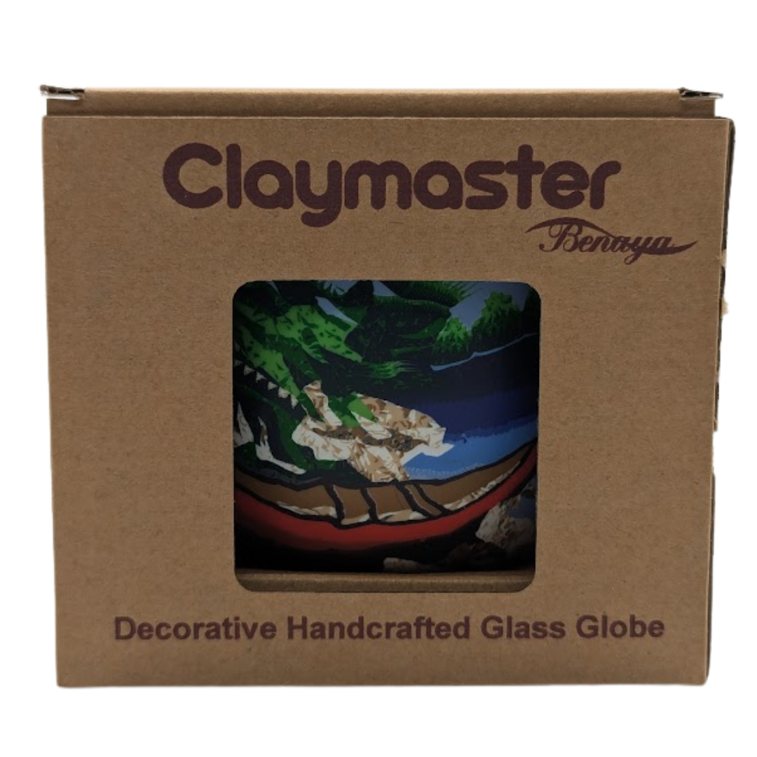 Claymaster Light Globe – Red Canoe Design, Gift Boxed