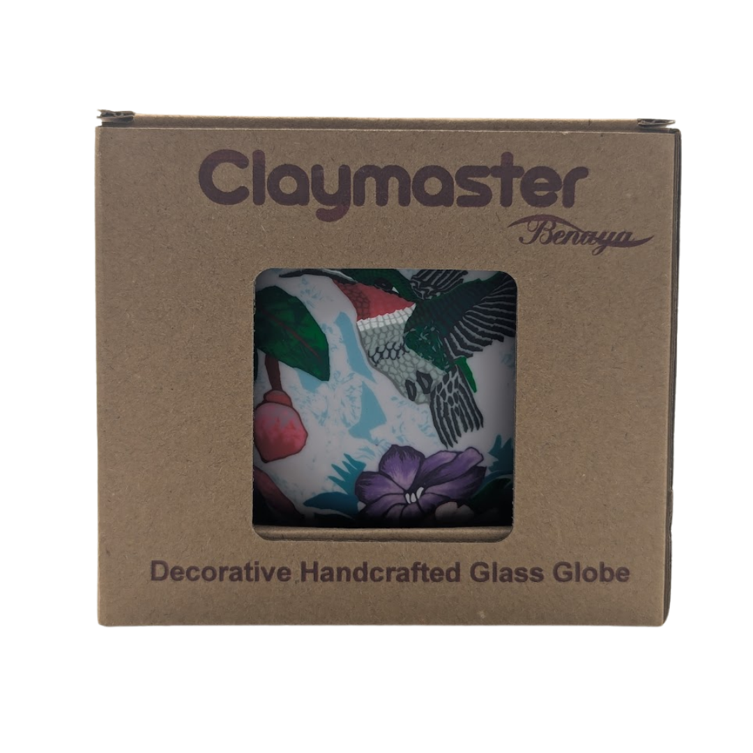 Claymaster Light Globe – Handcrafted Hummingbird Design, Gift Boxed