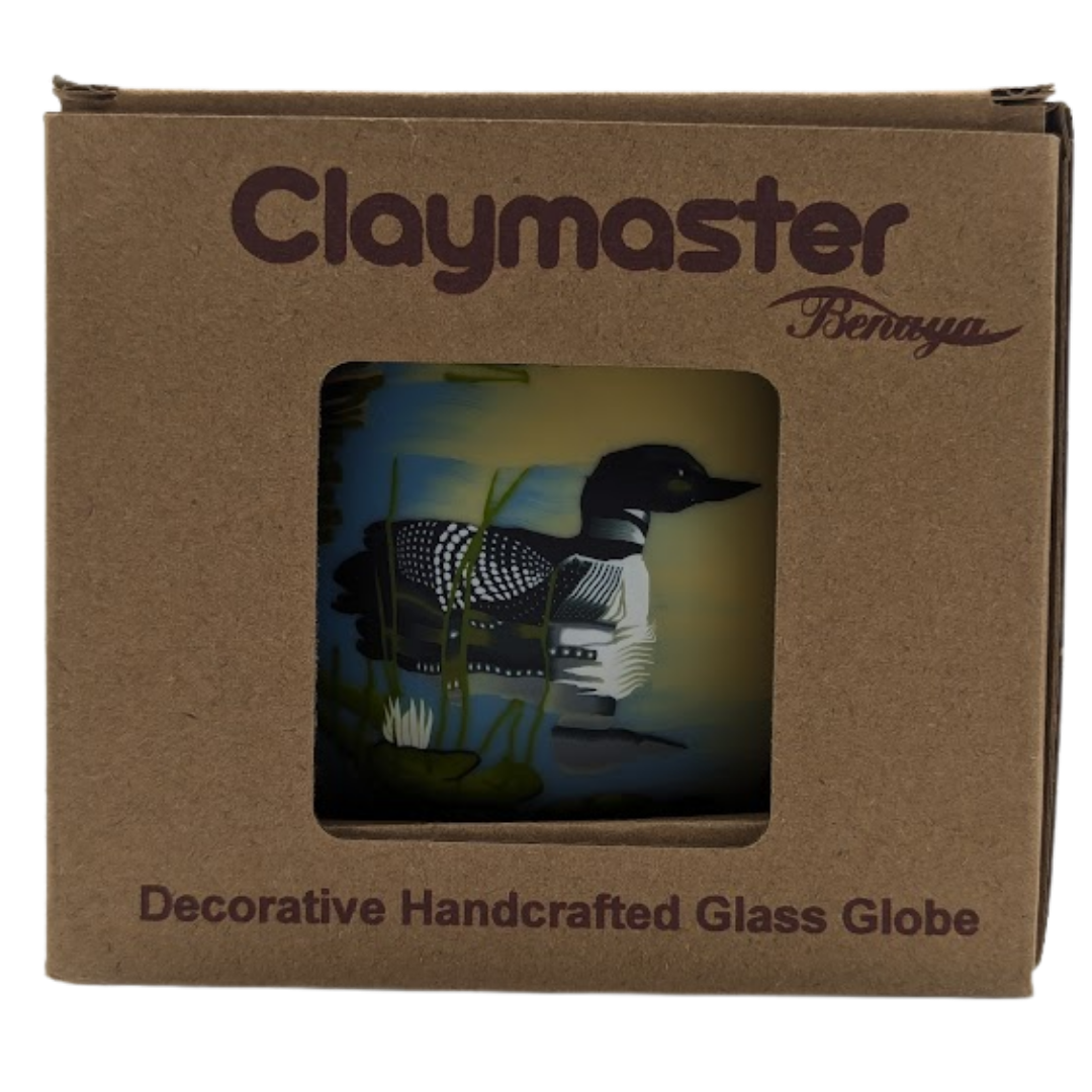 Claymaster Light Globe – Loon on the Lake, Gift Boxed