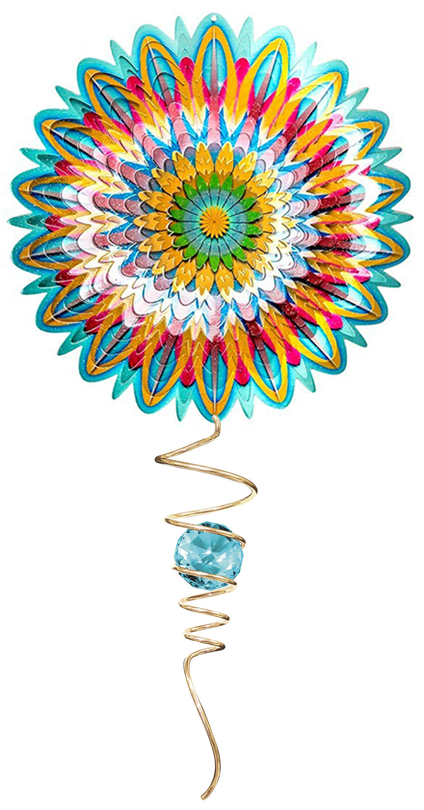 FLORAL MANDALA w/CRYSTAL TAIL