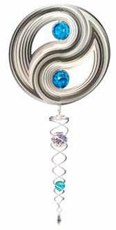 DELUXE SMALL SET YING YANG w/CRYSTAL TWISTER