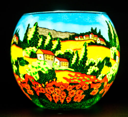 Poppy Fields - Claymaster Light Globe