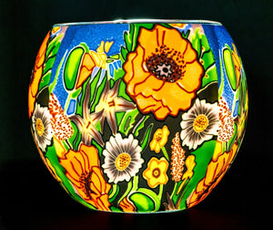 Poppy Garden - Claymaster Light Globe
