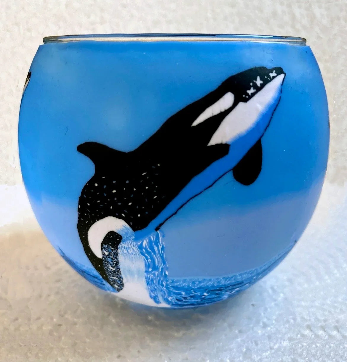 Orca Leap light globe glowing on LED base bundle