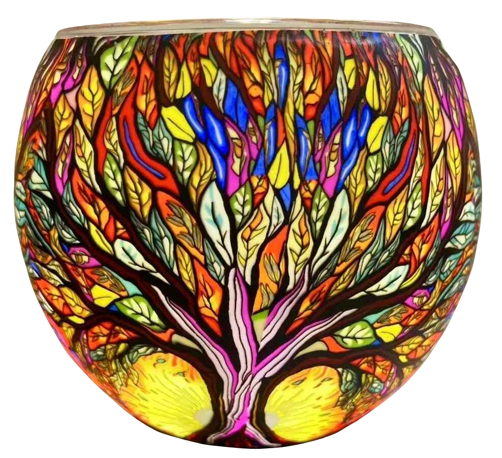 Tree Of Life light globe glowing on LED base bundle