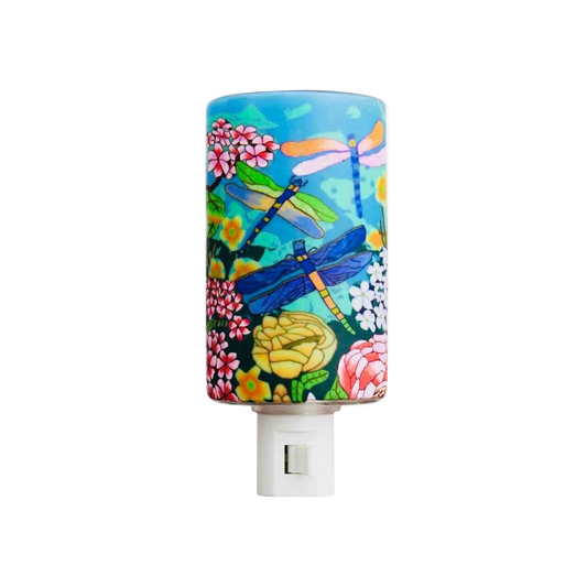 Claymaster Nightlight - Handcrafted Dragonfly Garden Design, Gift Boxed