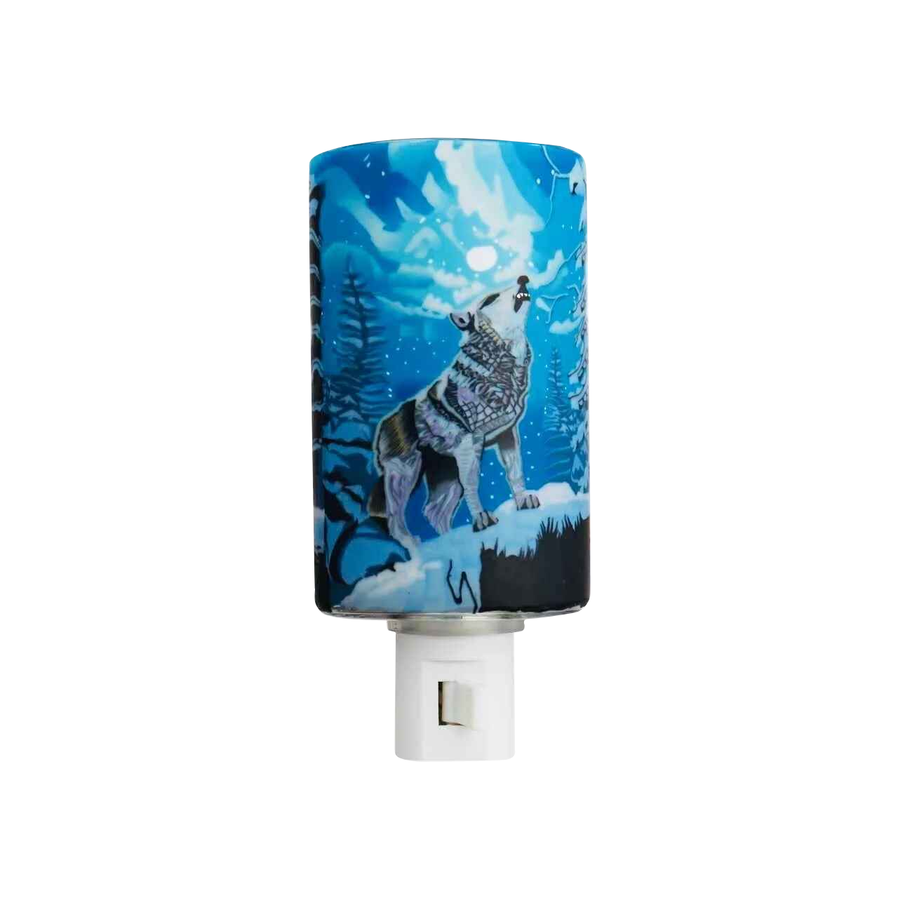 Claymaster Nightlight - Handcrafted Howling Wolf Design, Gift Boxed