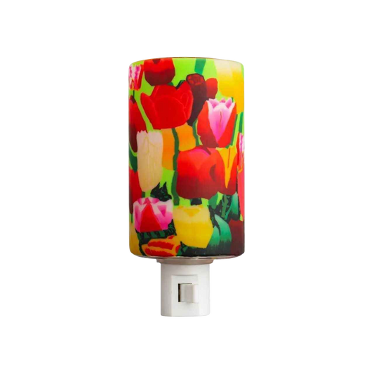 Claymaster Nightlight - Handcrafted Tulips Design, Gift Boxed