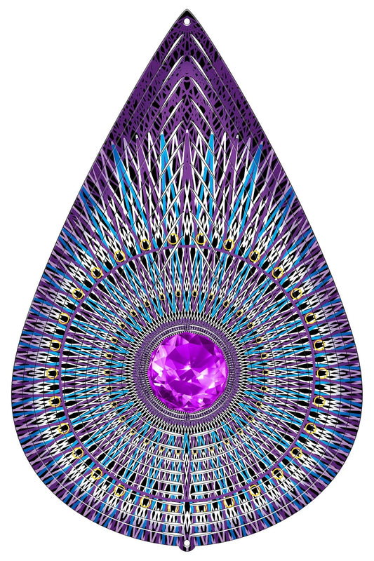 LARGE GALACTIC MANDALA TEARDROP