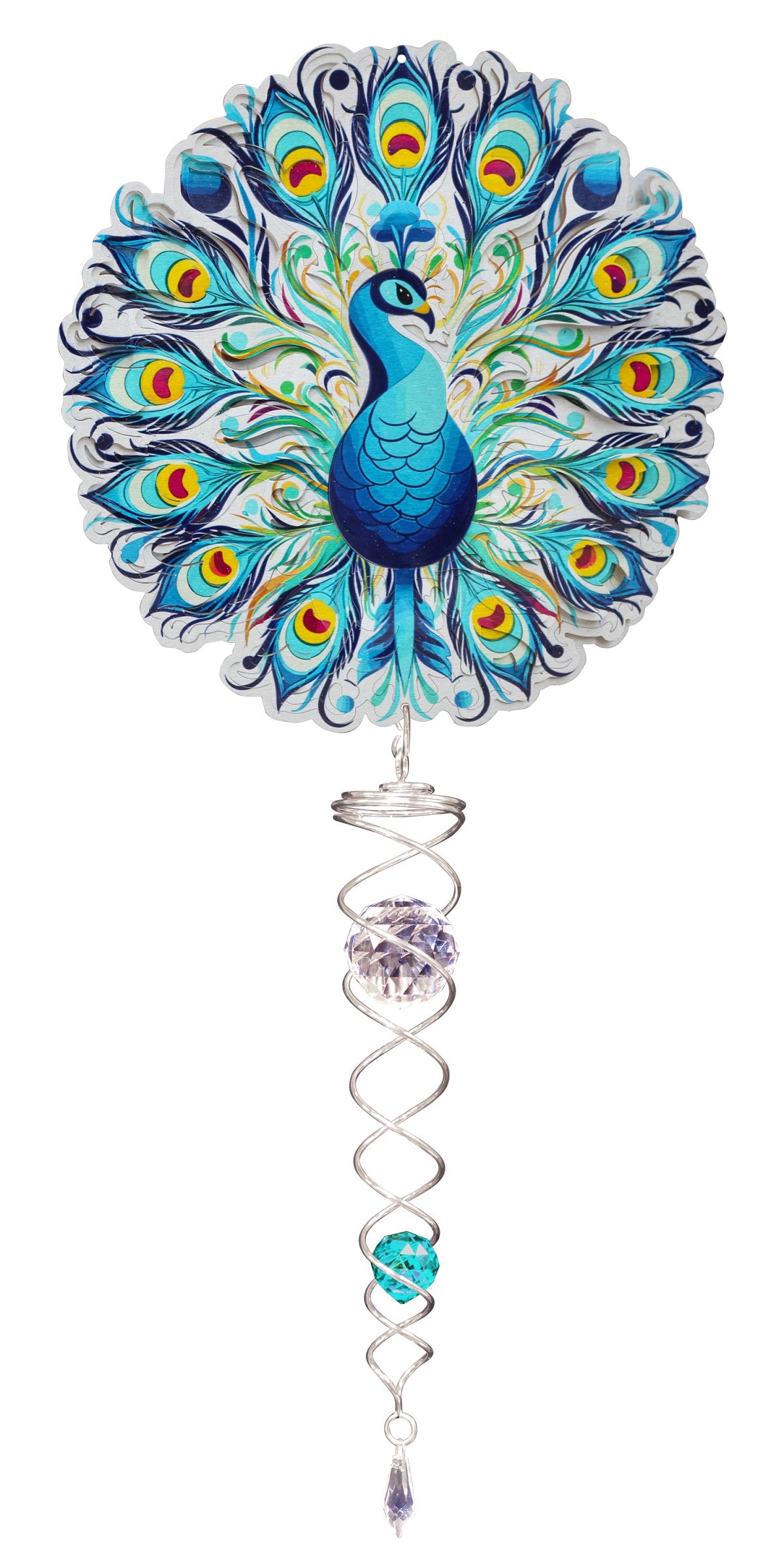 VIVID SMALL SET CARDINALS w/SMALL CRYSTAL TWISTER