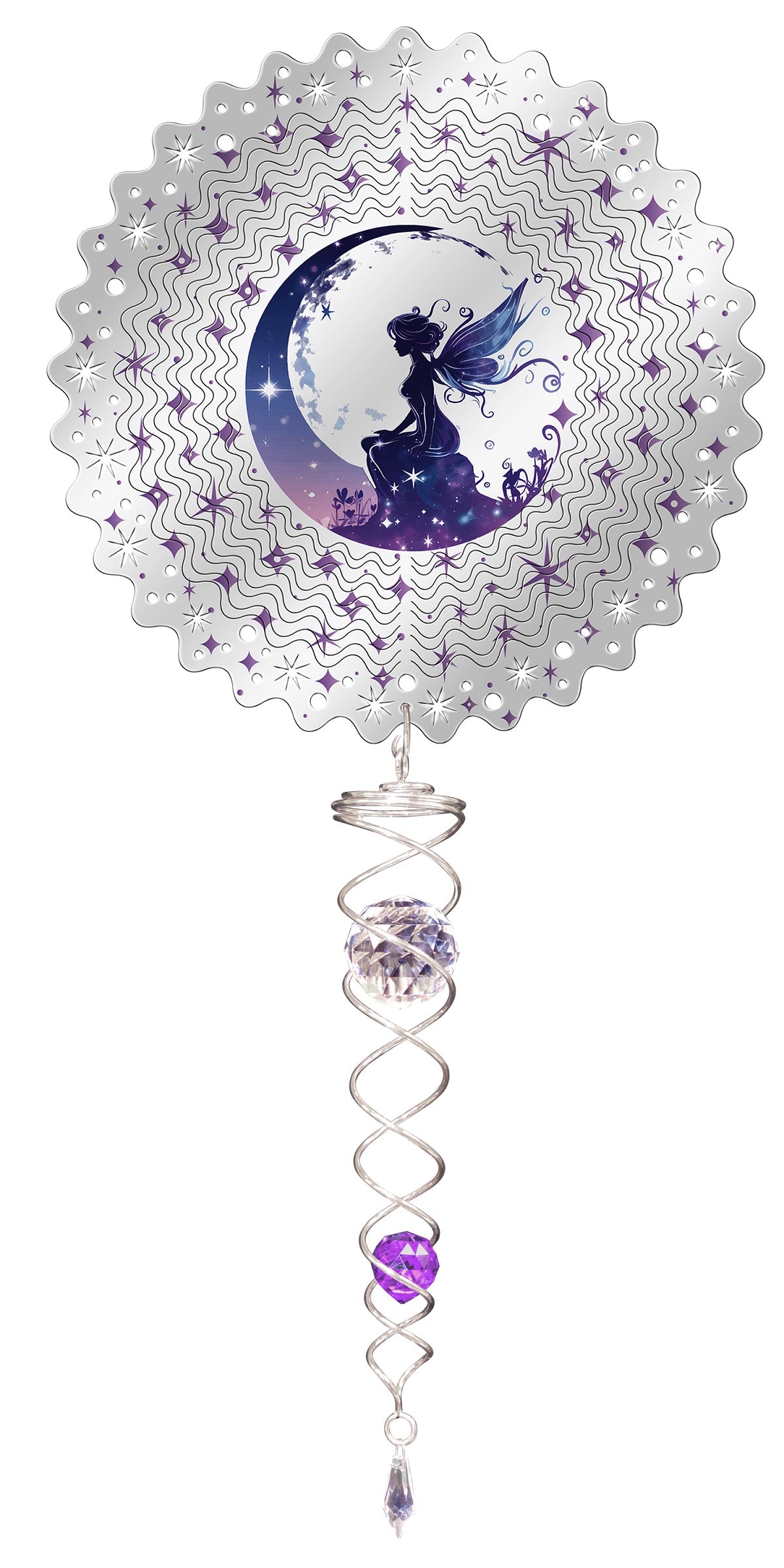 VIVID SMALL SET FAIRY w/SMALL CRYSTAL TWISTER