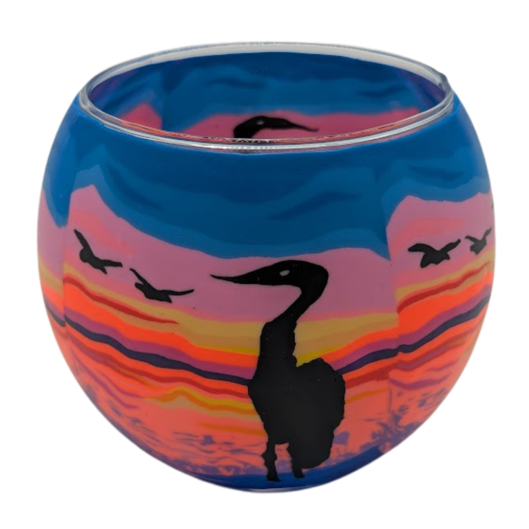 Heron Sunset Light Globe + LED Base Bundle