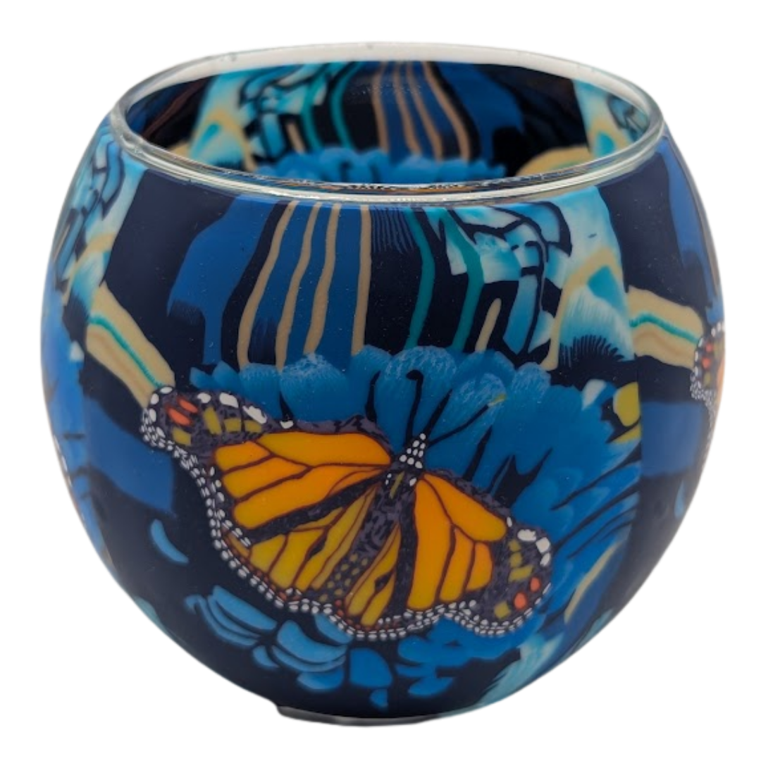 Monarch Butterfly Light Globe + LED Base Bundle