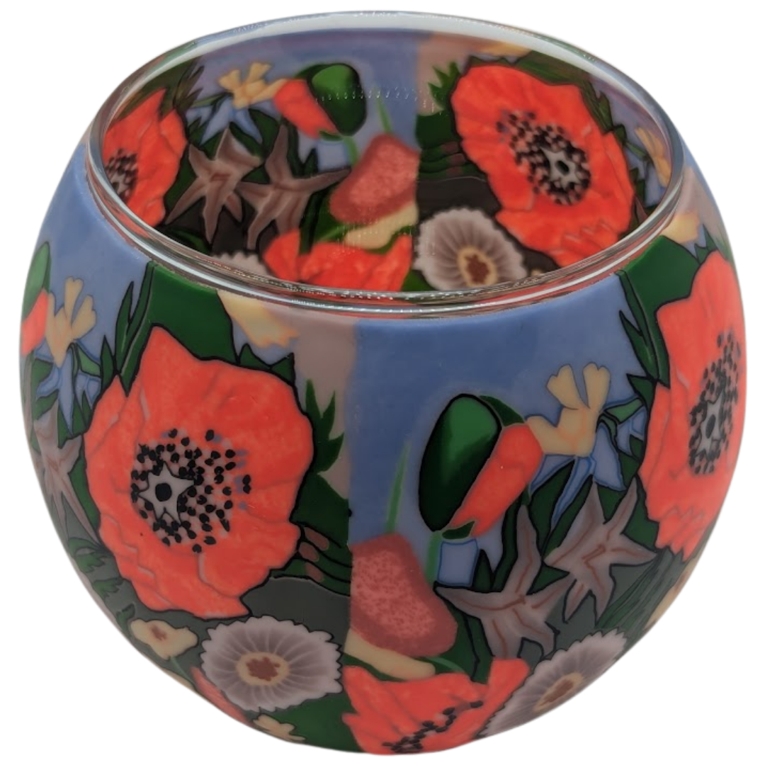 Poppy Garden Light Globe + LED Base Bundle