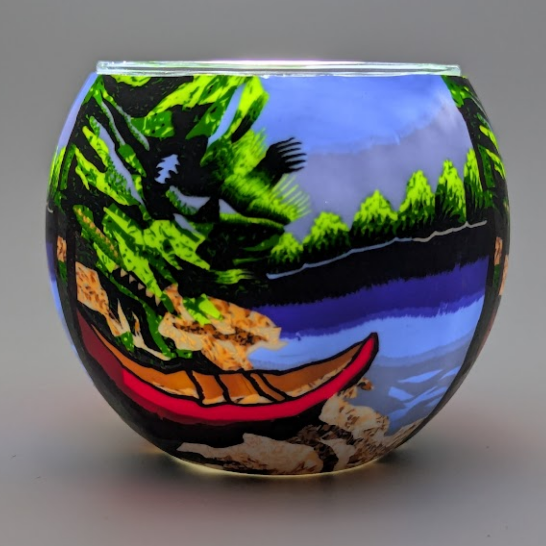 Claymaster Light Globe – Red Canoe Design, Gift Boxed