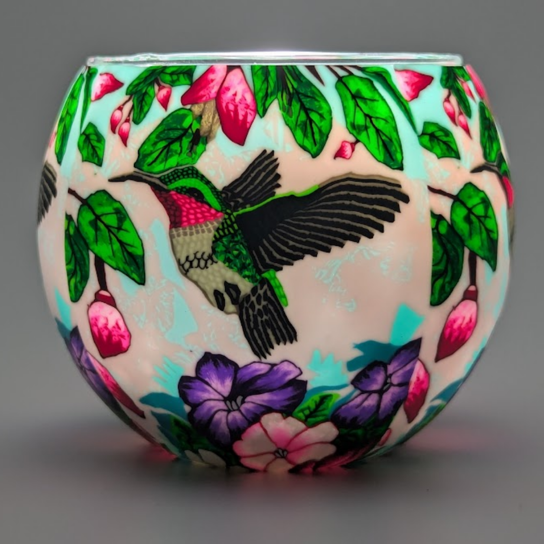 Claymaster Light Globe – Handcrafted Hummingbird Design, Gift Boxed