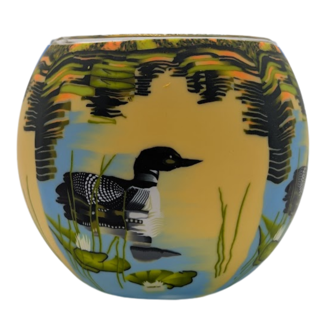 Claymaster Light Globe – Loon on the Lake, Gift Boxed
