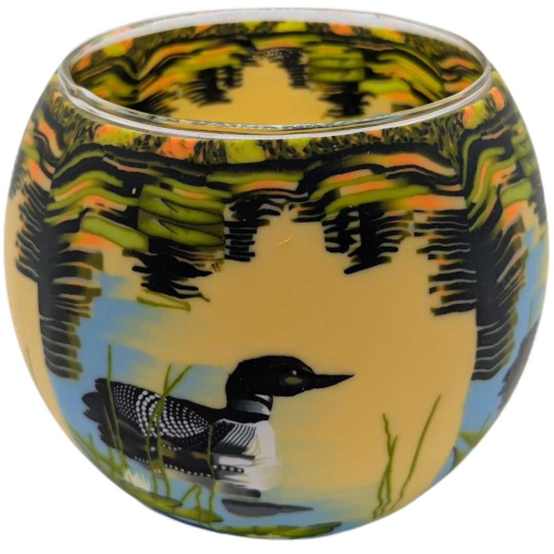 Claymaster Light Globe – Loon on the Lake, Gift Boxed
