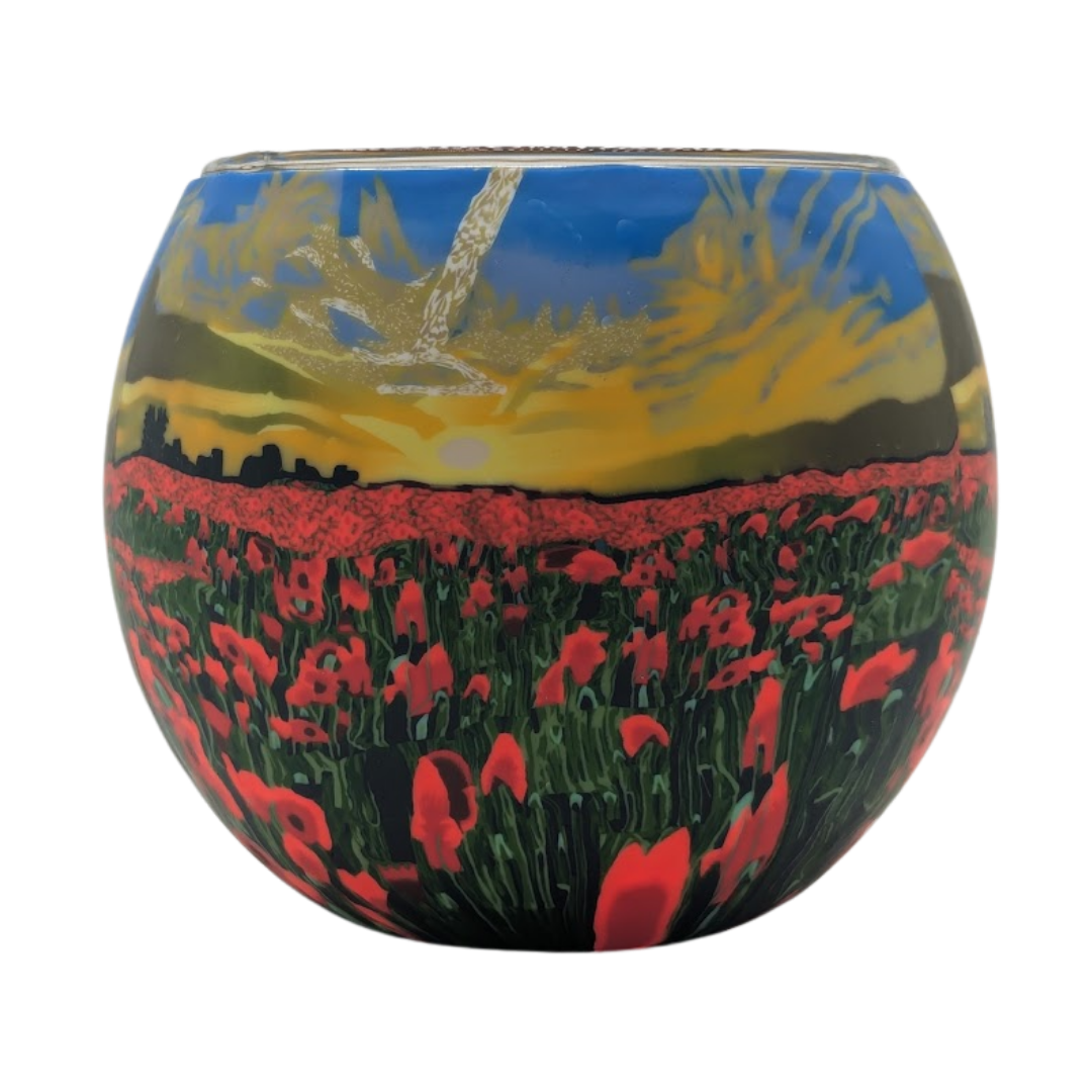 Poppy Sunrise Light Globe + LED Base Bundle