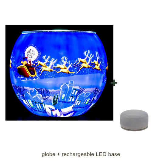 Bundle contents: light globe with rechargeable LED base