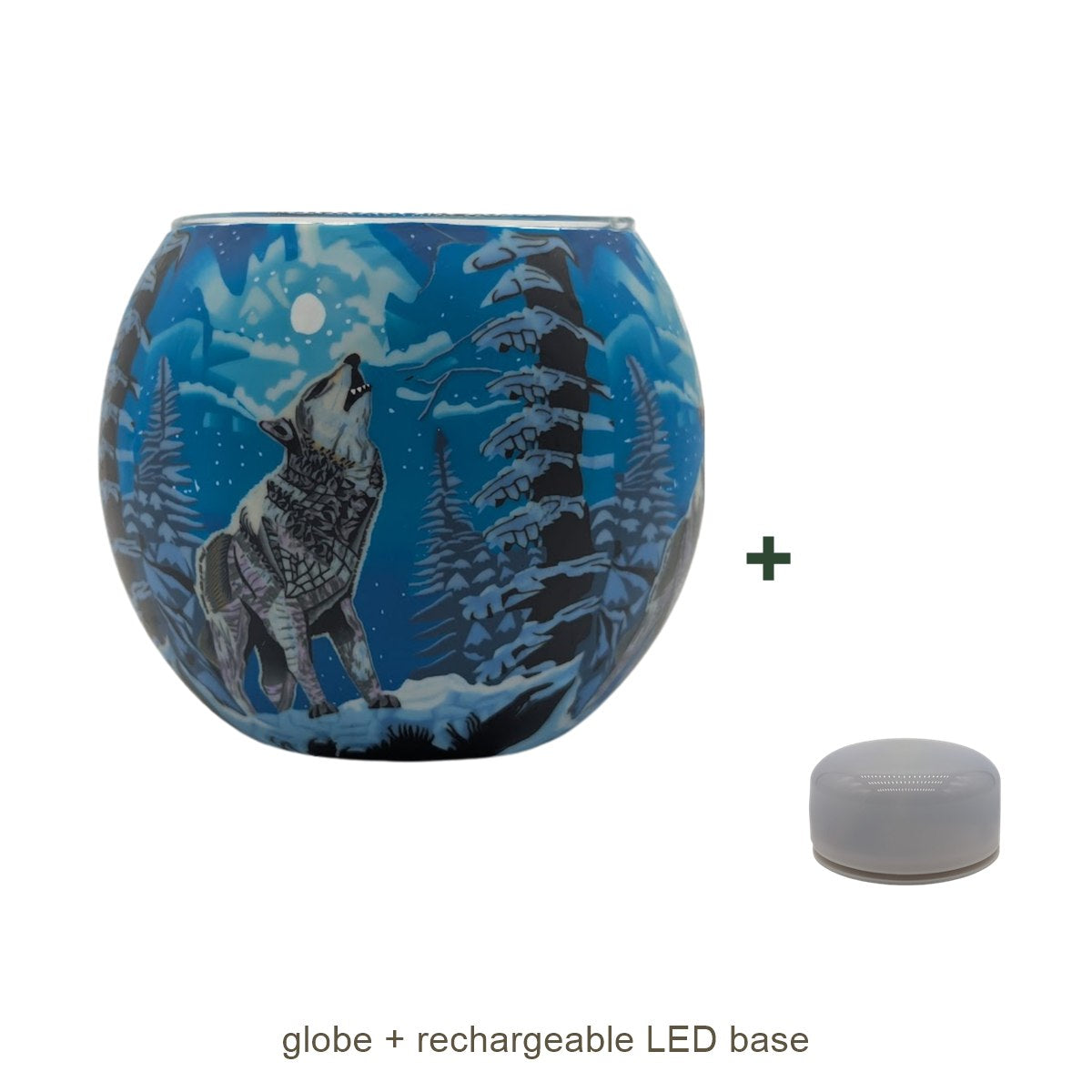 Bundle contents: light globe with rechargeable LED base