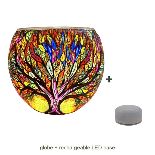 Bundle contents: light globe with rechargeable LED base