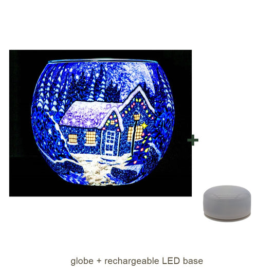 Bundle contents: light globe with rechargeable LED base