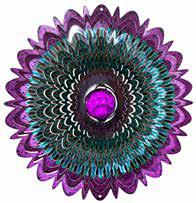 LARGE CRYSTAL GALACTIC MANDALA w/PURPLE CRYSTAL BALL