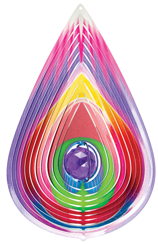 LARGE PARADISE TEARDROP W/CRYSTAL BALL