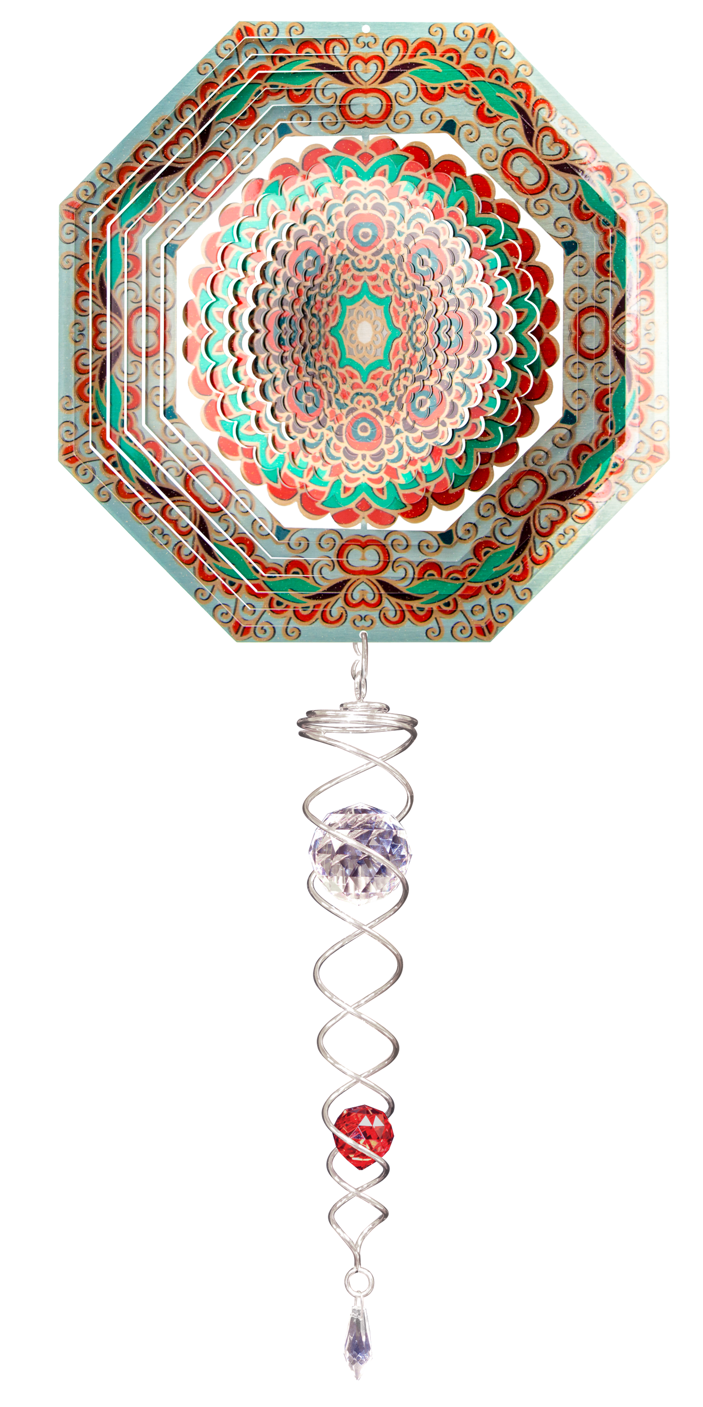 SMALL SET OCTAGON MANDALA w/SMALL CRYSTAL TWISTER