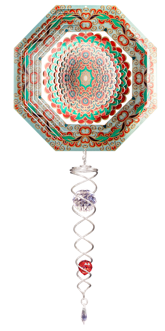 SMALL SET OCTAGON MANDALA w/SMALL CRYSTAL TWISTER