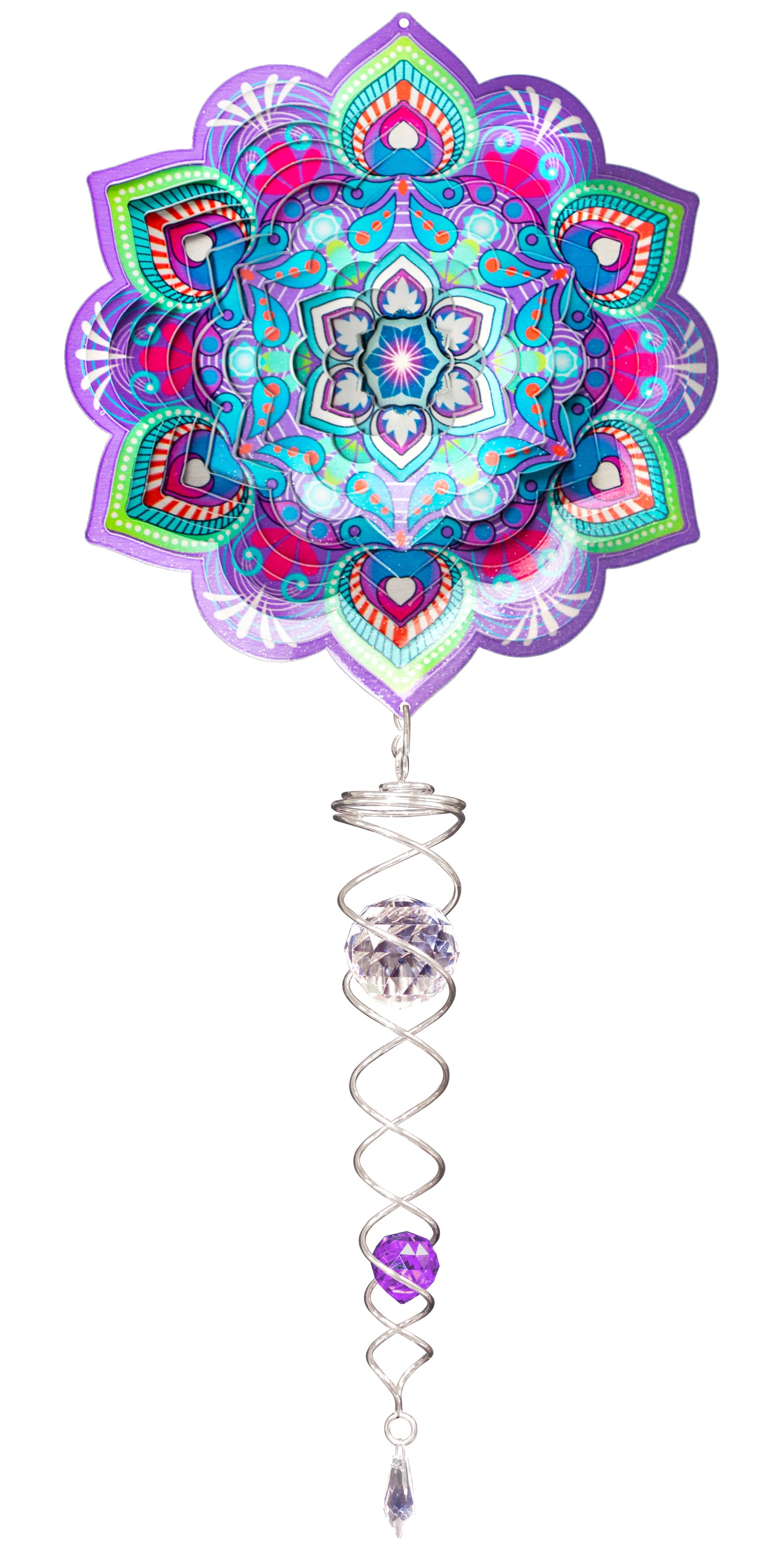 SMALL SET LOTUS MANDALA w/SMALL CRYSTAL TWISTER
