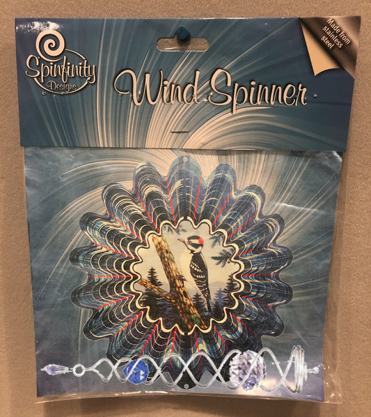 SMALL SET ANIMATED WOODPECKER w/CRYSTAL TWISTER