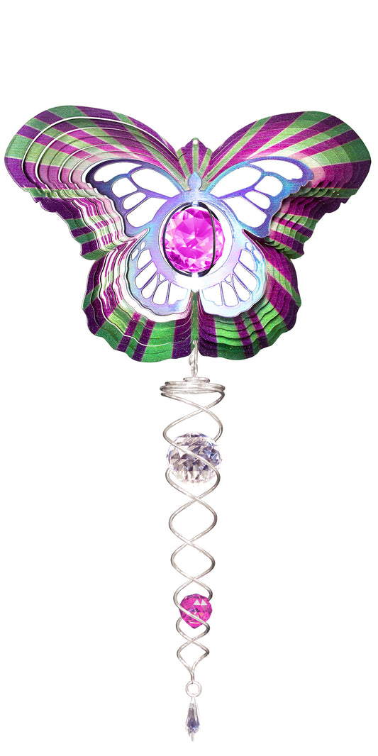 DELUXE SMALL BUTTERFLY w/SMALL CRYSTAL TWISTER