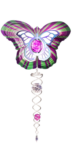 DELUXE SMALL BUTTERFLY w/SMALL CRYSTAL TWISTER