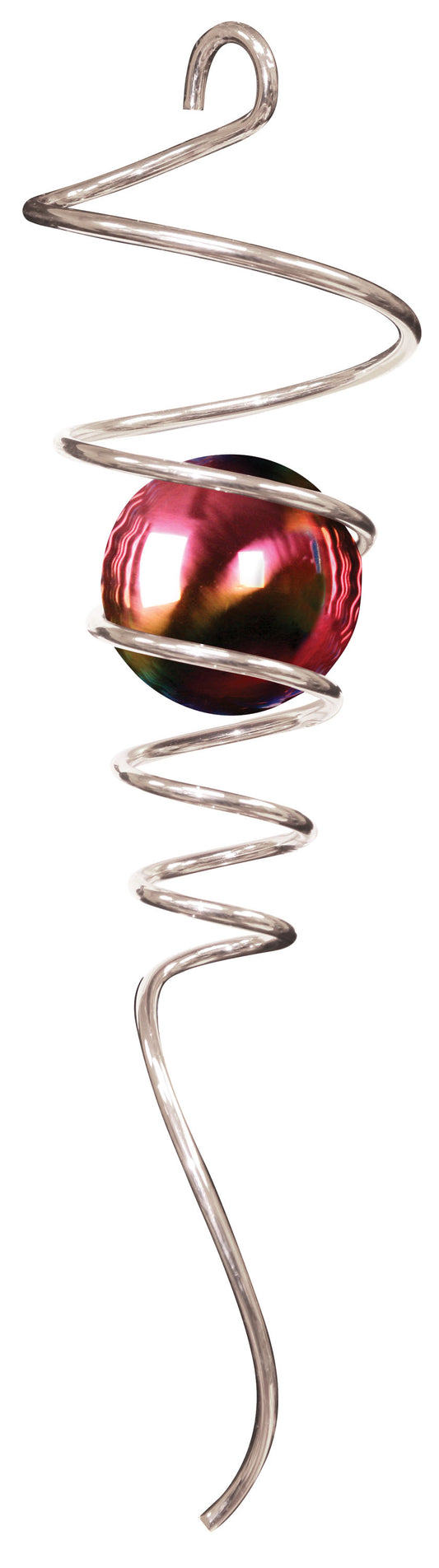 10" SPIRAL TAILS SILVER/GAZING LARGE