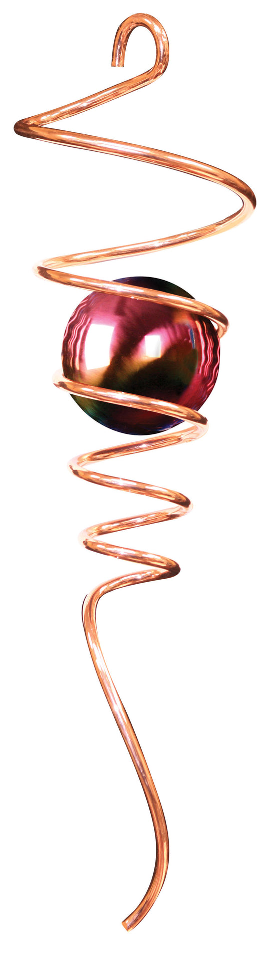 10" SPIRAL TAILS COPPER/GAZING BALL